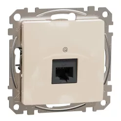 Schneider ÚJ SEDNA 1xRJ45 Cat6 UTP aljzat, bézs