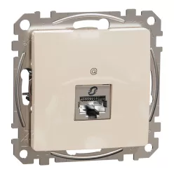 Schneider ÚJ SEDNA 1xRJ45 Cat6 STP aljzat, bézs