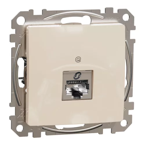 Schneider ÚJ SEDNA 1xRJ45 Cat6 STP aljzat, bézs