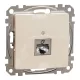 Schneider ÚJ SEDNA 1xRJ45 Cat6 STP aljzat, bézs