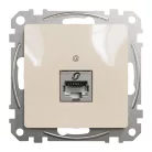 Schneider ÚJ SEDNA 1xRJ45 Cat6 STP aljzat, bézs