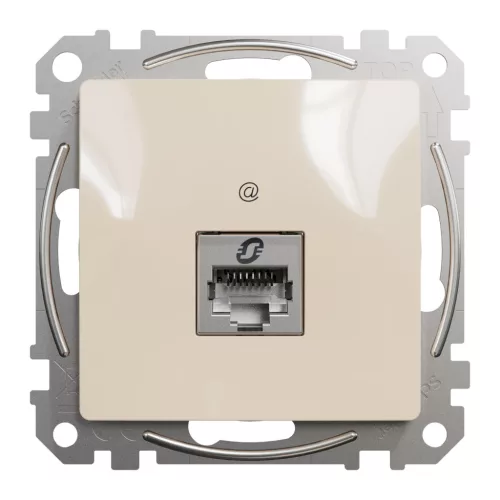 Schneider ÚJ SEDNA 1xRJ45 Cat6 STP aljzat, bézs