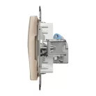Schneider ÚJ SEDNA 1xRJ45 Cat6 STP aljzat, bézs