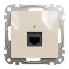 Schneider ÚJ SEDNA 1xRJ45 Cat6 UTP aljzat, bézs