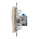 Schneider ÚJ SEDNA 1xRJ45 Cat6 UTP aljzat, bézs