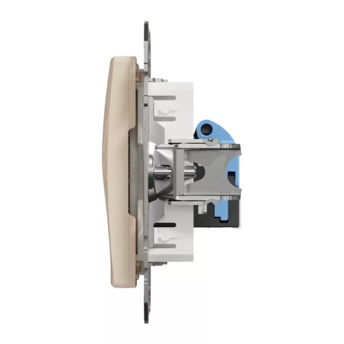 Schneider ÚJ SEDNA 1xRJ45 Cat6 UTP aljzat, bézs