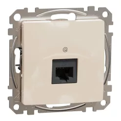 Schneider ÚJ SEDNA 1xRJ45 Cat6A UTP aljzat, bézs