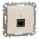 Schneider ÚJ SEDNA 1xRJ45 Cat6A UTP aljzat, bézs