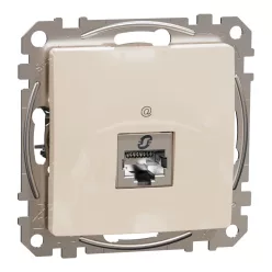 Schneider ÚJ SEDNA 1xRJ45 Cat6A STP aljzat, bézs