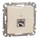 Schneider ÚJ SEDNA 1xRJ45 Cat6A STP aljzat, bézs