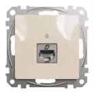 Schneider ÚJ SEDNA 1xRJ45 Cat6A STP aljzat, bézs