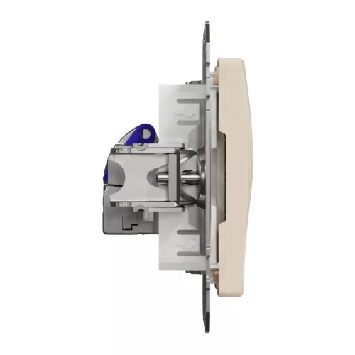 Schneider ÚJ SEDNA 1xRJ45 Cat6A STP aljzat, bézs