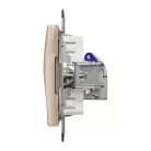 Schneider ÚJ SEDNA 1xRJ45 Cat6A STP aljzat, bézs