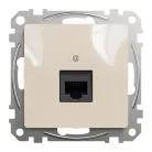 Schneider ÚJ SEDNA 1xRJ45 Cat6A UTP aljzat, bézs