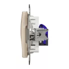 Schneider ÚJ SEDNA 1xRJ45 Cat6A UTP aljzat, bézs