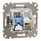Schneider ÚJ SEDNA RJ11/RJ45 Cat6 UTP kombinált aljzat, bézs