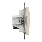 Schneider ÚJ SEDNA RJ11/RJ45 Cat6 UTP kombinált aljzat, bézs