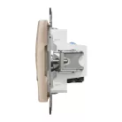 Schneider ÚJ SEDNA RJ11/RJ45 Cat6 UTP kombinált aljzat, bézs