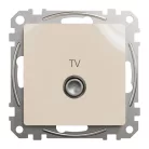 Schneider ÚJ SEDNA TV aljzat, átmenő, 7 dB, bézs