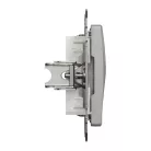 Schneider ÚJ SEDNA 1xRJ45 adapter, Keystone betétekhez, alumínium