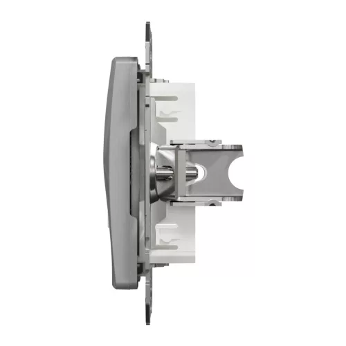 Schneider ÚJ SEDNA 1xRJ45 adapter, Keystone betétekhez, alumínium