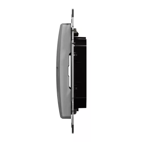 Schneider ÚJ SEDNA 2xRJ45 adapter, AMP, MOLEX, KELINE betétekhez, alumínium