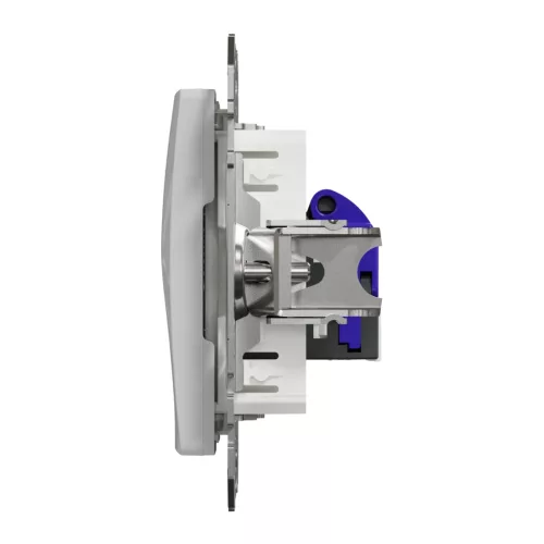Schneider ÚJ SEDNA 1xRJ45 Cat6A UTP aljzat, alumínium
