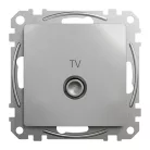 Schneider ÚJ SEDNA TV aljzat, átmenő, 7 dB, alumínium