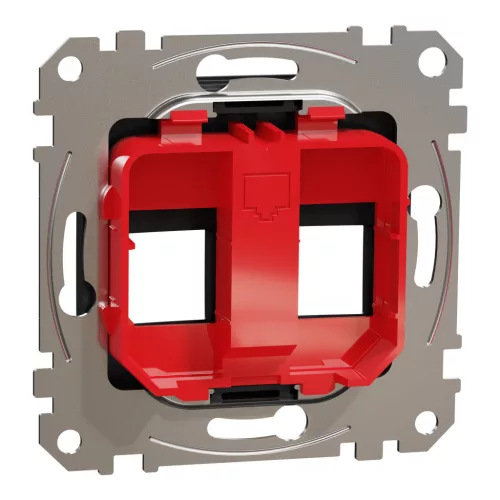 Schneider ÚJ SEDNA 2xRJ45 adapter, KRONE betétekhez, antracit