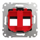 Schneider ÚJ SEDNA 2xRJ45 adapter, KRONE betétekhez, antracit
