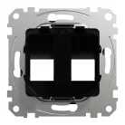 Schneider ÚJ SEDNA 2xRJ45 adapter, AMP, MOLEX, KELINE betétekhez, antracit