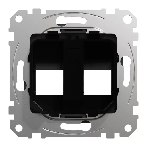 Schneider ÚJ SEDNA 2xRJ45 adapter, AMP, MOLEX, KELINE betétekhez, antracit