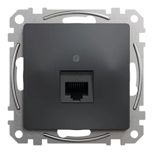 Schneider ÚJ SEDNA 1xRJ45 Cat5e UTP aljzat, antracit