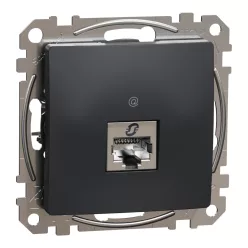 Schneider ÚJ SEDNA 1xRJ45 Cat6 STP aljzat, antracit