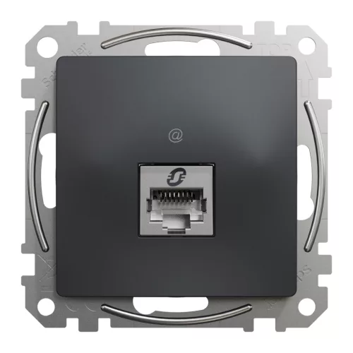 Schneider ÚJ SEDNA 1xRJ45 Cat6 STP aljzat, antracit