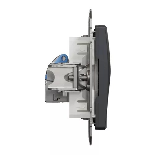 Schneider ÚJ SEDNA 1xRJ45 Cat6 STP aljzat, antracit