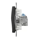 Schneider ÚJ SEDNA 1xRJ45 Cat6 STP aljzat, antracit