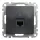 Schneider ÚJ SEDNA 1xRJ45 Cat6A UTP aljzat, antracit