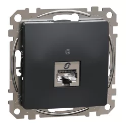 Schneider ÚJ SEDNA 1xRJ45 Cat6A STP aljzat, antracit