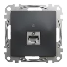 Schneider ÚJ SEDNA 1xRJ45 Cat6A STP aljzat, antracit