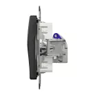 Schneider ÚJ SEDNA 1xRJ45 Cat6A STP aljzat, antracit
