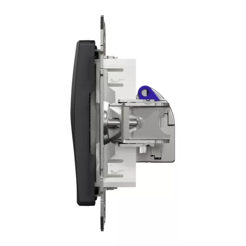 Schneider ÚJ SEDNA 1xRJ45 Cat6A STP aljzat, antracit