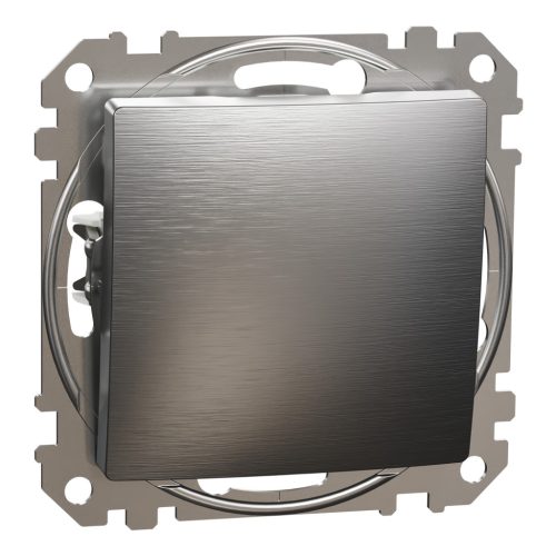 Schneider SEDNA Váltókapcsoló, rugós bekötés, 10AX, (106), szálcsiszolt alumínium