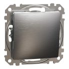 Schneider SEDNA Váltókapcsoló, rugós bekötés, 10AX, (106), szálcsiszolt alumínium