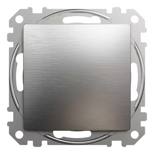 Schneider SEDNA Váltókapcsoló, rugós bekötés, 10AX, (106), szálcsiszolt alumínium