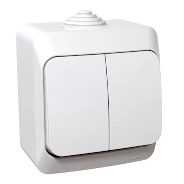 Schneider - CEDAR PLUS Csillárkapcsoló, IP44, fehér -105 (WDE000550)