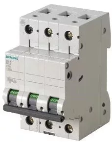 SIEMENS - Kismegszakító 16A 3pol C karakt 10kA IP20 (5SL4316-7)