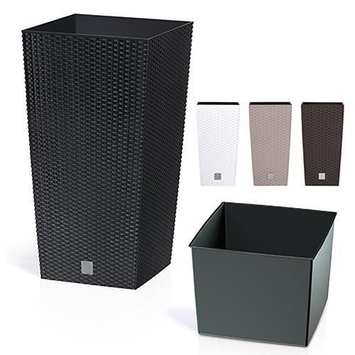 Prosperplast Rato Square 225 virágcserép fehér SP-255329