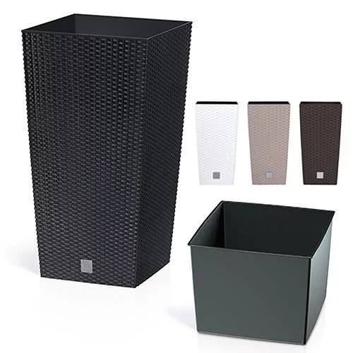 Prosperplast Rato Square 325 virágcserép fehér SP-255333