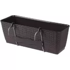 Prosperplast Ratolla balkonláda korlátra DRL500PW barna SP-255433